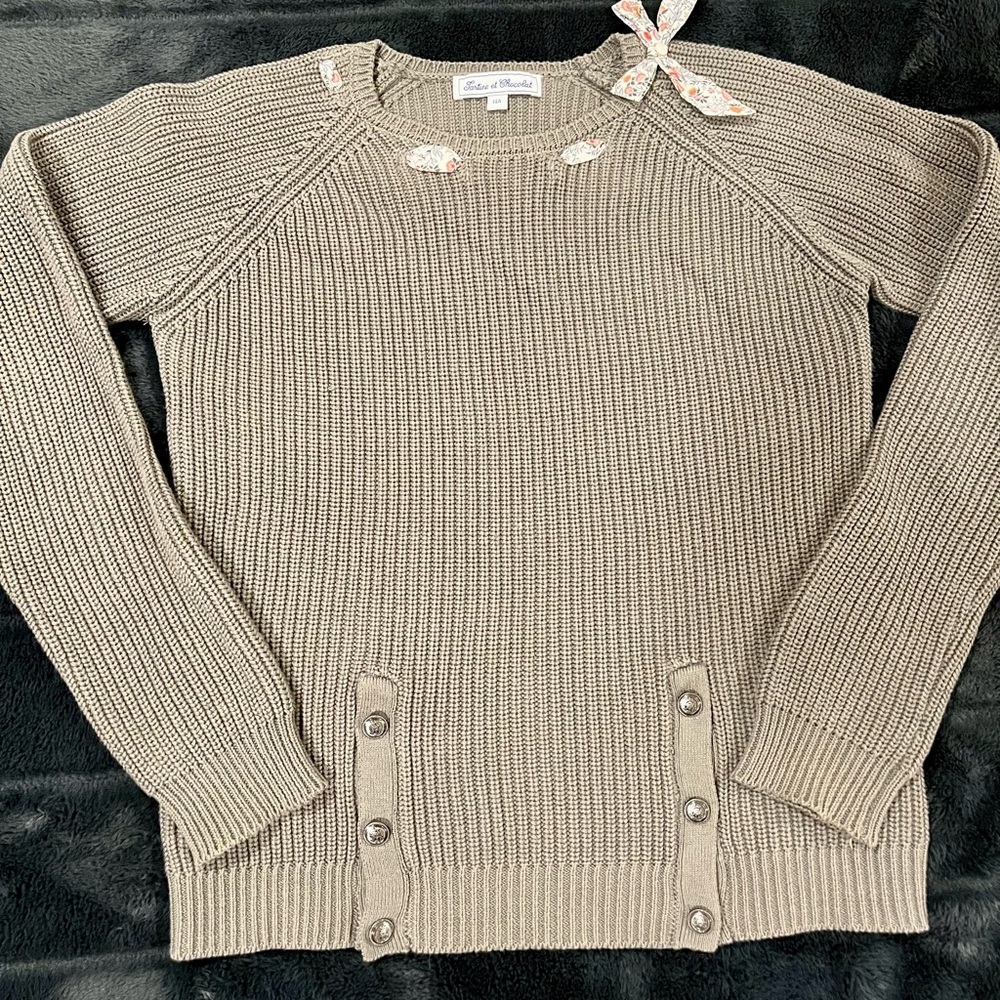 Tartine Et Chocolat Olive Green Sweater